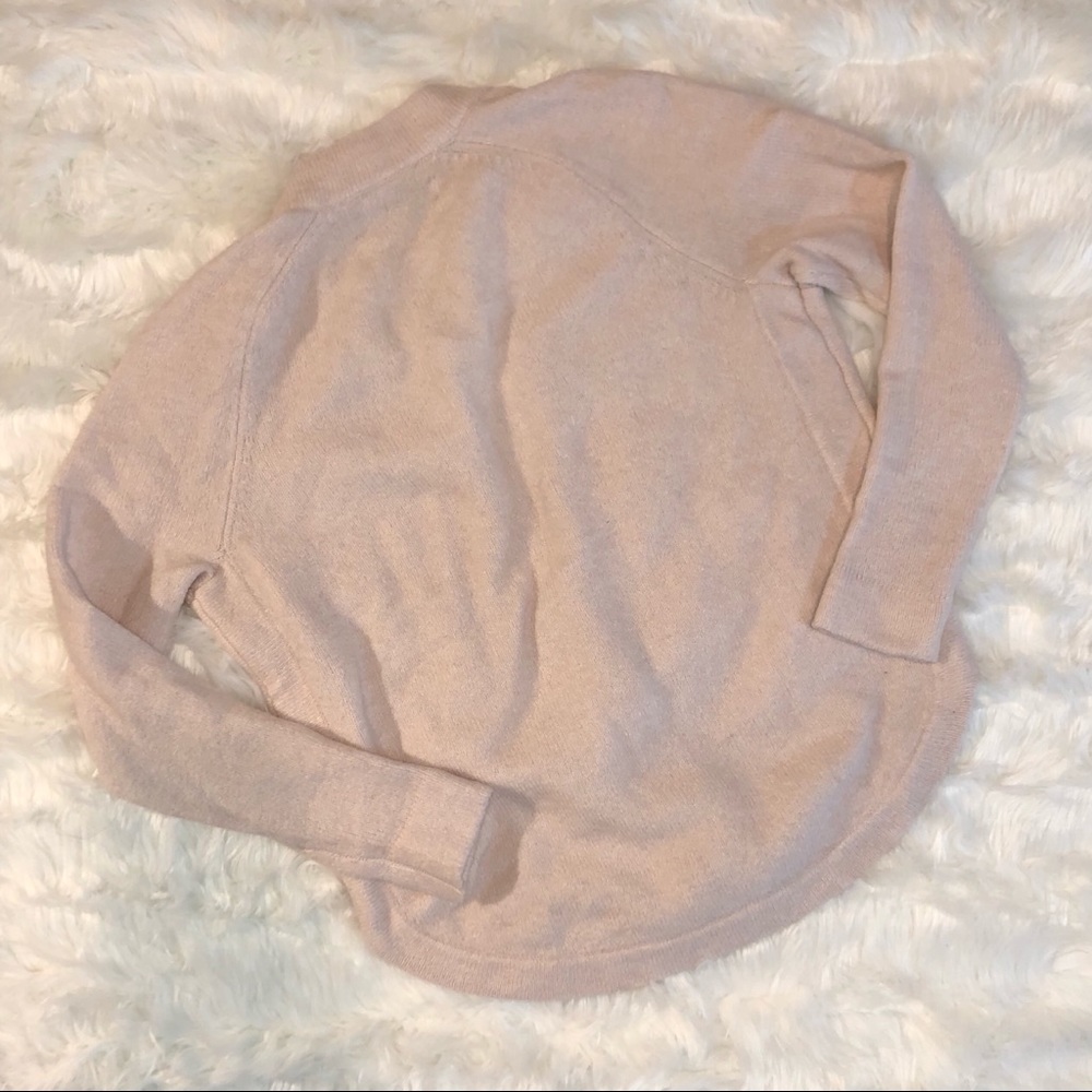 LOFT | Open-front Pink Long-sleeve Cardigan - Picture 4 of 6